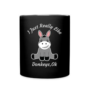 Lustig wirklich wie Esel, der Zitat-Geschenke zeichnet - Tasse einfarbig - Schwarz - Vorne