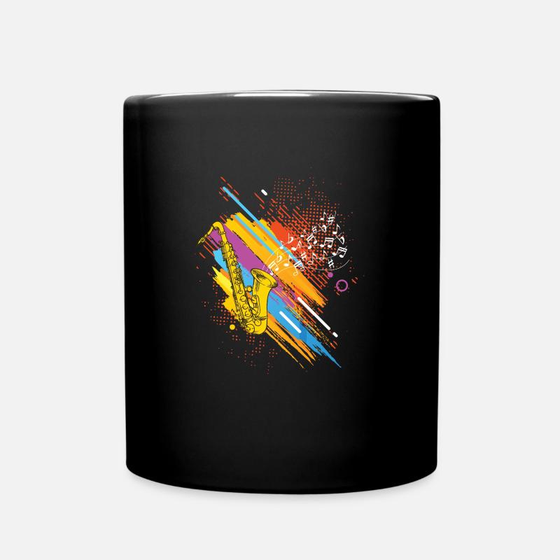 Joueur de saxophone Saxophoniste Saxophone Art Gift - Mug uni - noir