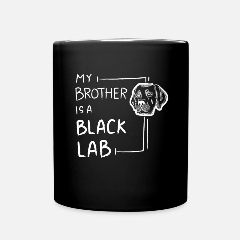 Black Labrador Retriever Gift My Black Lab Brother - Full Colour Mug - black