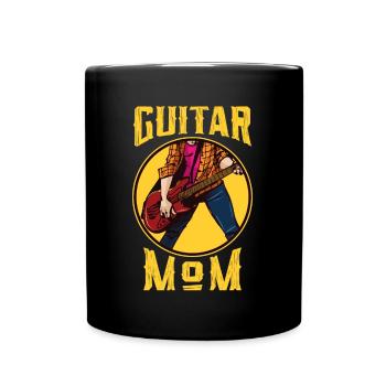 Guitar Mom Player Guitarist Basse électrique cadeau - Mug uni - noir - Devant