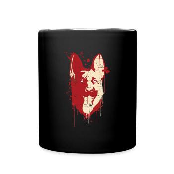 Schäferhund-Geschenkidee Schäferhund-Inhaber-Geschenk-Kunst - Tasse einfarbig - Schwarz - Vorne