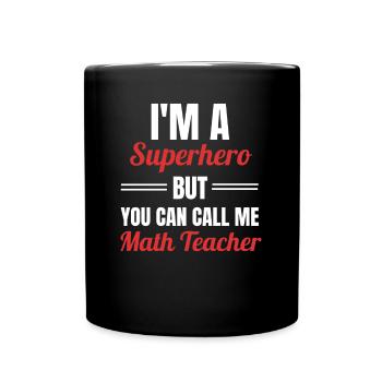 professeur de mathématiques - Mug uni - noir - Devant
