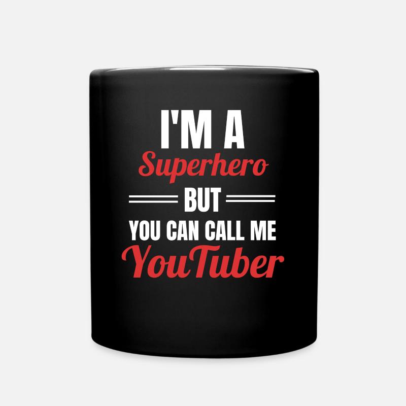 youtuber - Full Colour Mug - black