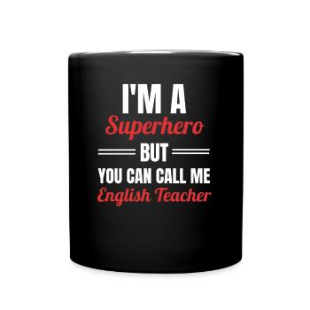 England Englisch Lehrer Lehramt Linguistik - Tasse einfarbig - Schwarz - Vorne