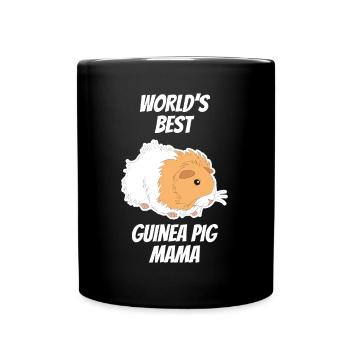 Guinea Pig Mom Gift Idea for Guinea Pig lovers - Full Colour Mug - black - Front