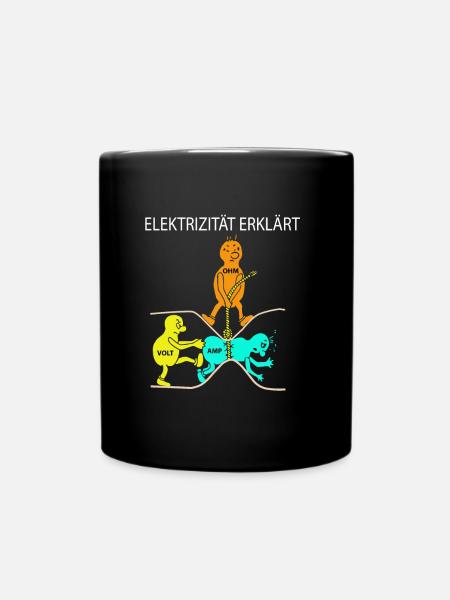 L'électricité clarifie simplement - Mug uni - noir