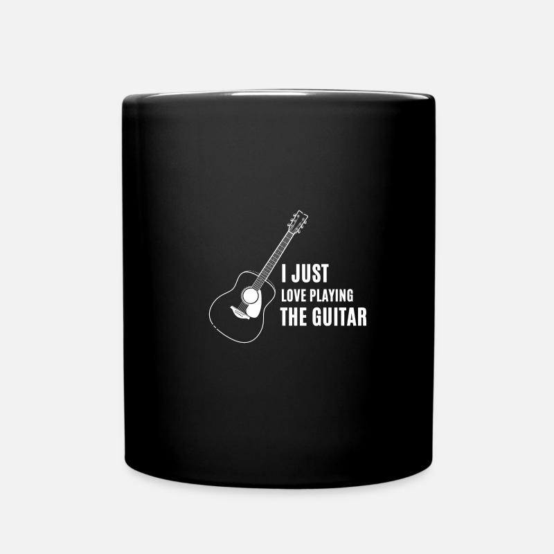 Gitarre - Guitar - Tasse einfarbig - Schwarz