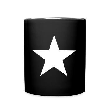 Cadeau d'étoile tendance tendance blanc - Mug uni - noir - Devant