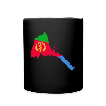 Habesha T-Shirt Eritrea Injera Ethiopia Gift Idea - Tasse einfarbig - Schwarz - Vorne
