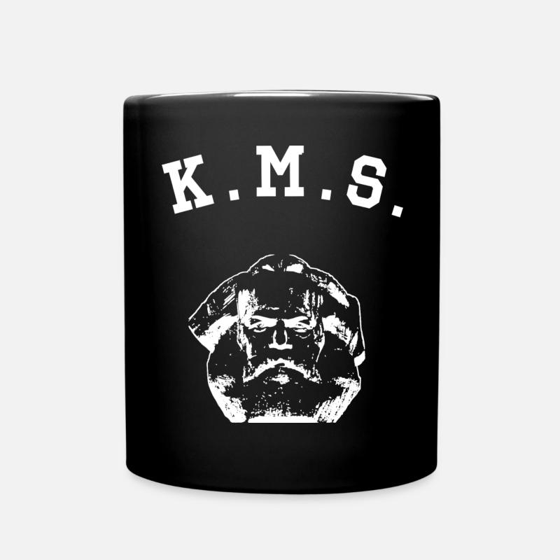 Karl Marx Stadt - Chemnitz - K.M.S. Nischel weiß - Full Colour Mug - black