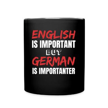 Professeur d’allemand Enseignante Idées cadeaux cool - Mug uni - noir - Devant
