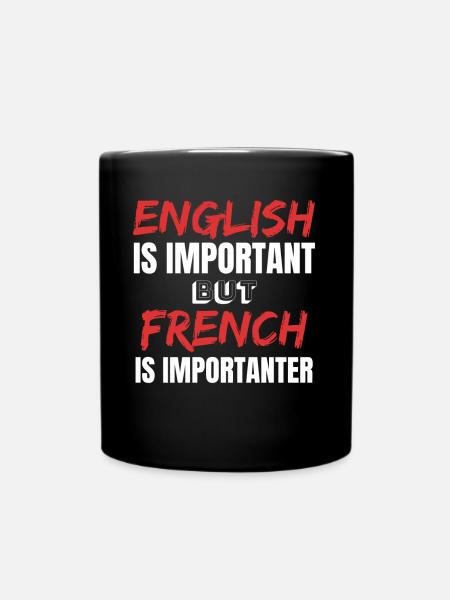 Professeur de français Frenchman France Idée cadeau - Mug uni - noir