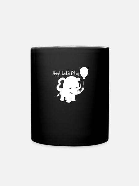Éléphant - éléphant - Mug uni - noir