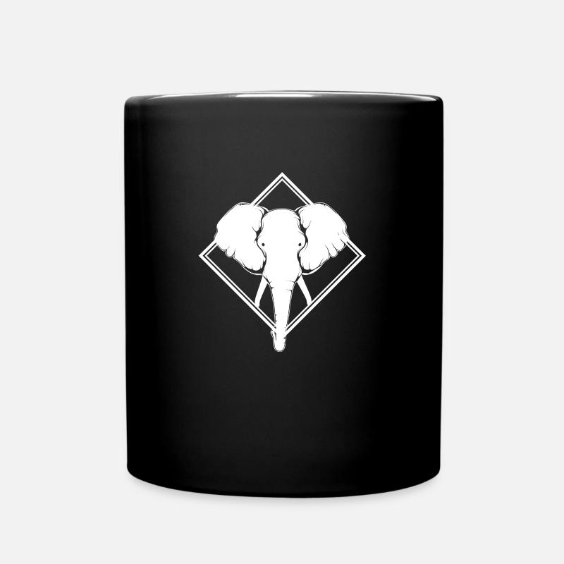 Éléphant - éléphant - Mug uni - noir