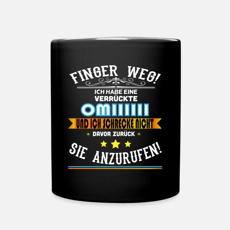Oma Omi Enkel Kinder Lustiger Spruch Geschenkidee - Tasse einfarbig - Schwarz