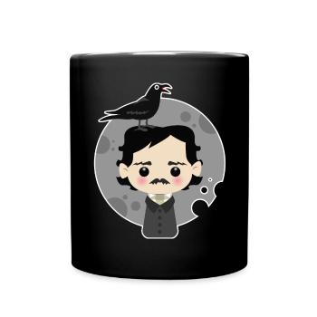 Edgar Allan Poe - Tasse einfarbig - Schwarz - Vorne