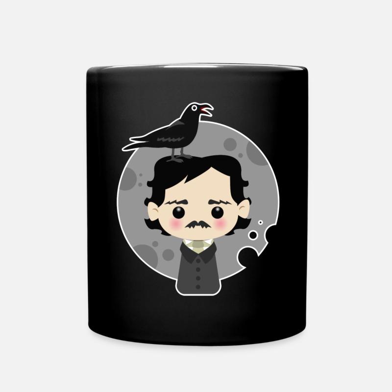 Edgar Allan Poe - Tasse einfarbig - Schwarz