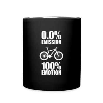 no emission only emotion bike mountain bike - Full Colour Mug - black - Front