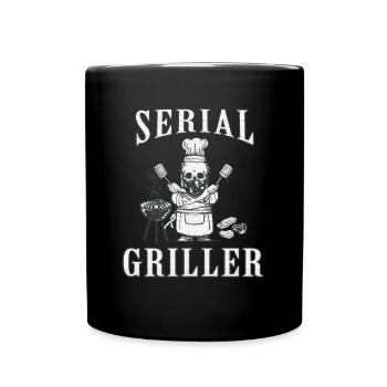 SÉRIE GRILLER - TABLIER CADEAU BBQ - Mug uni - noir - Devant