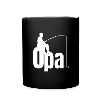 Pêche pêche cadeau de grand-père - Mug uni - noir - Devant