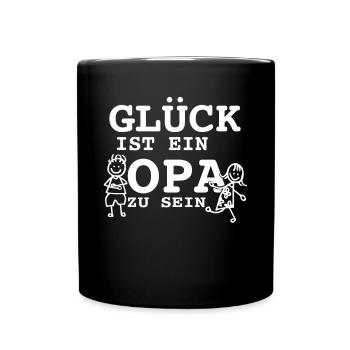 Le bonheur est un papy à être cadeau T-shirt - Mug uni - noir - Devant
