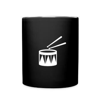 Drums - Tambour - Musiciens - Mug uni - noir - Devant