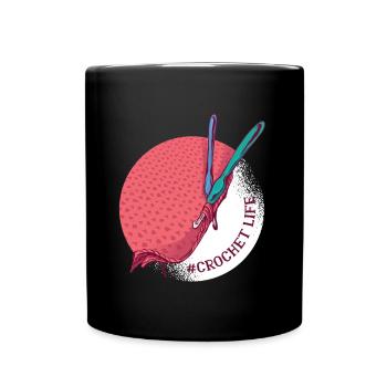 Crochet Life - Full Colour Mug - black - Front