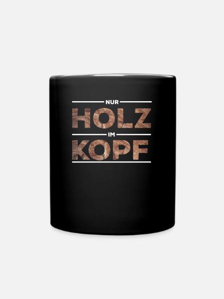 Schreiner Zimmermann Geschenk Handwerker Zunft - Tasse einfarbig - Schwarz