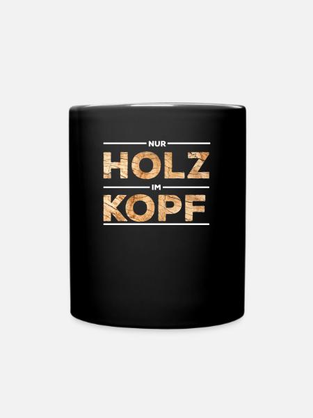 Schreiner Zimmermann Geschenk Handwerker Zunft - Tasse einfarbig - Schwarz