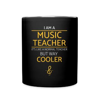 Music Teacher Appreciation Gift Idea Retirement - Full Colour Mug - black - Front