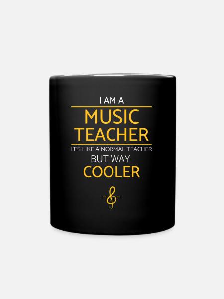 Music Teacher Appreciation Geschenkidee Ruhestand - Tasse einfarbig - Schwarz