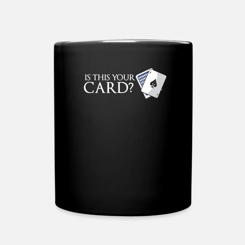 Zauberer Geschenk Magier Zaubertrick - Tasse einfarbig - Schwarz