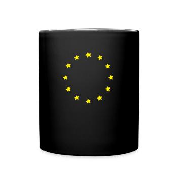 Europe EU flag flag - Full Colour Mug - black - Front