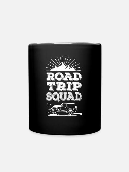 Troupe Roadtrip - Tenue cool sur la route, voyageurs - Mug uni - noir