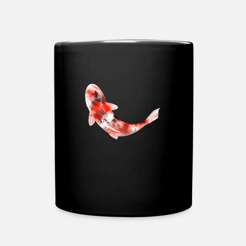 Koi carpe aquarelle - Mug uni - noir