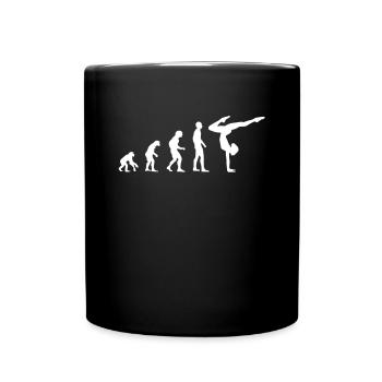 Evolution Turnen Design - Tasse einfarbig - Schwarz - Vorne