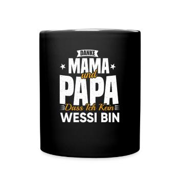 Funny East German Gift Funny Saying West Germany - Tasse einfarbig - Schwarz - Vorne