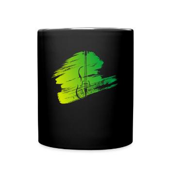 Cellist Geschenkidee Cellospieler Art.-Nr. - Tasse einfarbig - Schwarz - Vorne