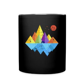 Résumé Camping Bear Nature Idée cadeau campeur - Mug uni - noir - Devant