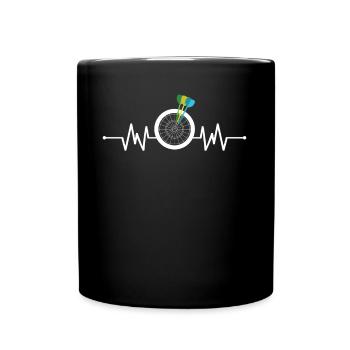 Fléchettes Dartboard Heartbeat Dart Player Gift EKG - Mug uni - noir - Devant