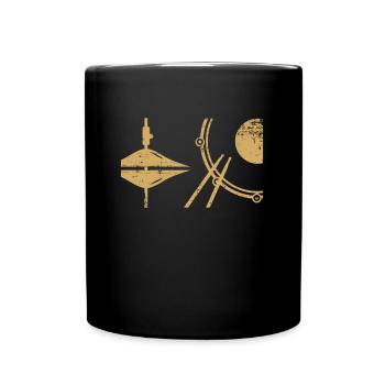 Drums Drummer Geschenkidee Drumming Drummer Art - Tasse einfarbig - Schwarz - Vorne