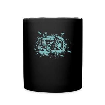 Tractor Love Farmer Gift Farming Farm Agriculture - Full Colour Mug - black - Front