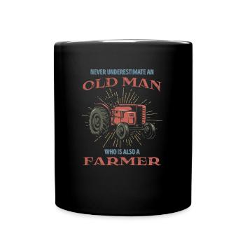 L'idée de cadeau du vieux fermier Ferme Ferme Ferme - Mug uni - noir - Devant