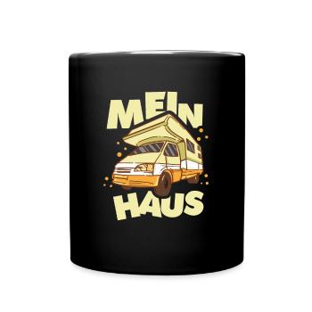 Motorhome - My house - Camper - Camping bus - Full Colour Mug - black - Front