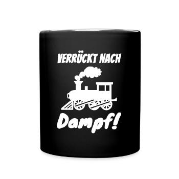 Eisenbahn Eisenbahner - Tasse einfarbig - Schwarz - Vorne