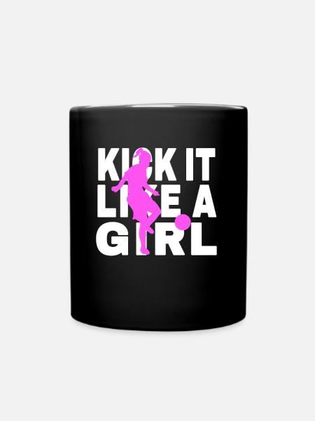 Football femmes Football féminin Proverbe - Mug uni - noir