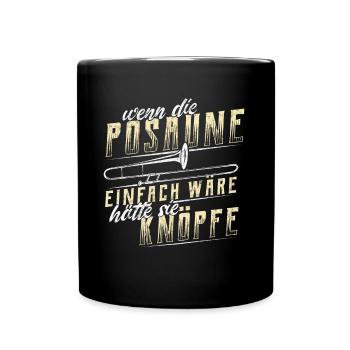 Trombone Trombone Tromboniste Laiton Cadeau - Mug uni - noir - Devant
