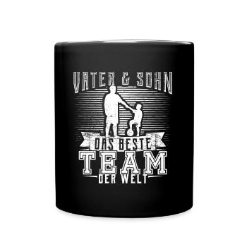Football father dad son child gift - Full Colour Mug - black - Front