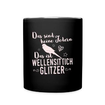 Bird birds budgie canary gift - Full Colour Mug - black - Front