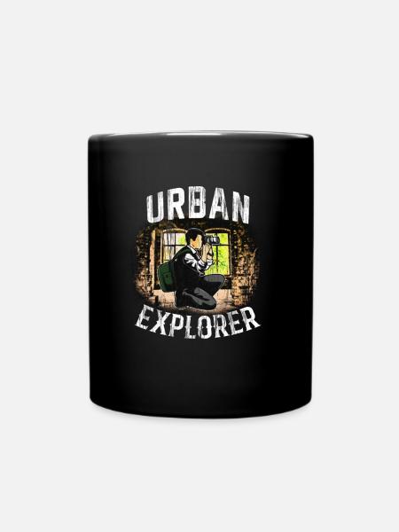Lost Places Photographer Urbex Urbexer Urban Explorer - Full Colour Mug - black